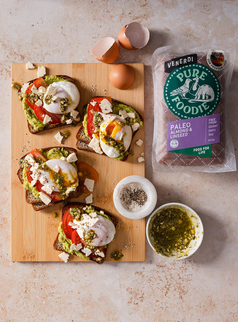 Smashed Avo & Poached Egg Toasts -