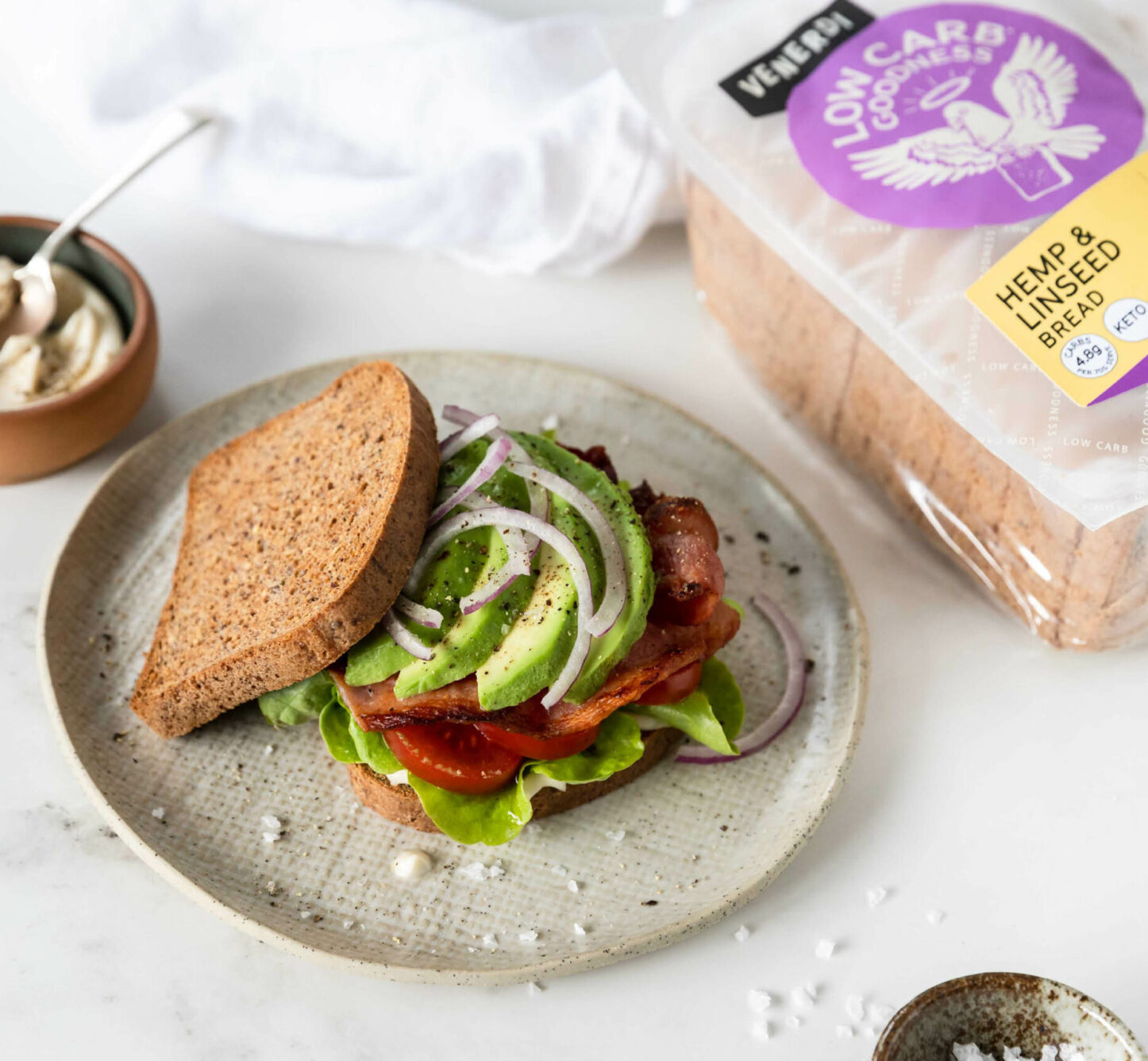 Low Carb Goodness  Hemp & Linseed Bread