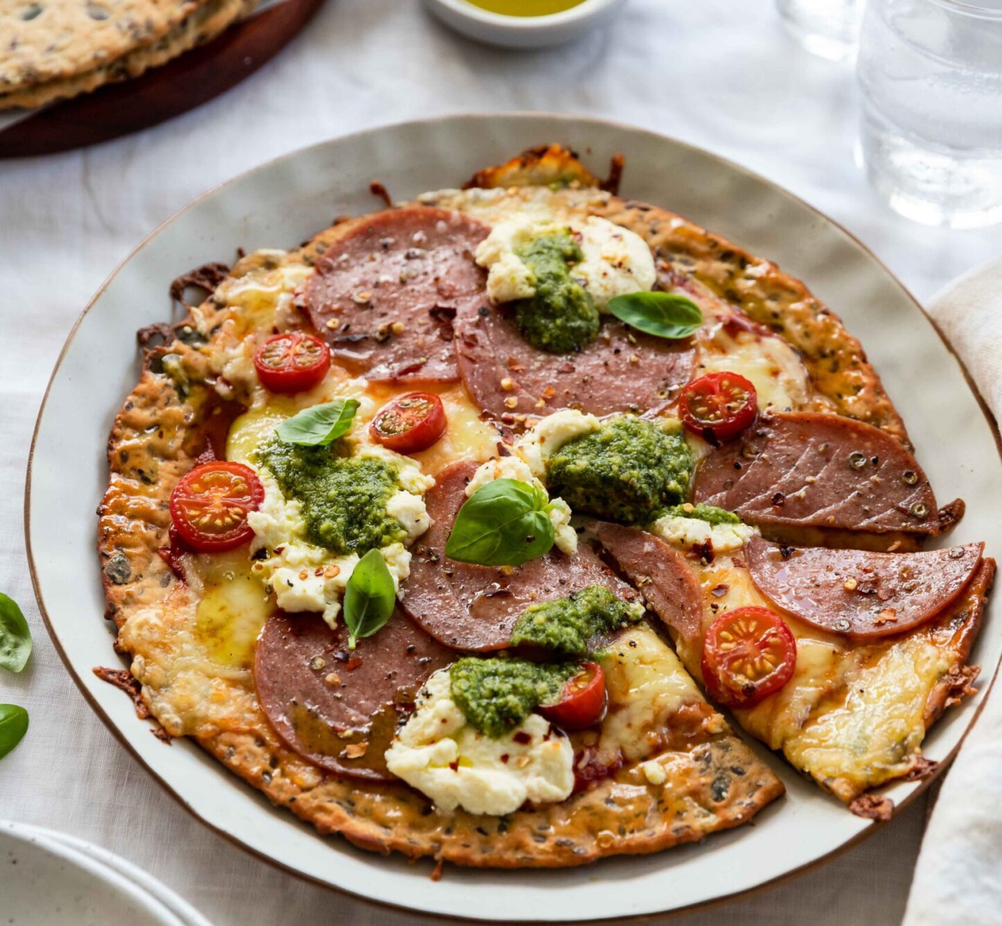 Low Carb Goodness High Protein Seedy Pizza Bases