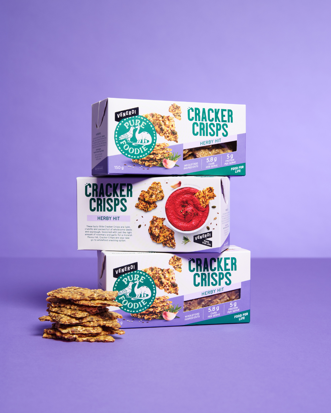 Venerdi Pure Foodie Cracker Crisps Herby Hit - Image 2